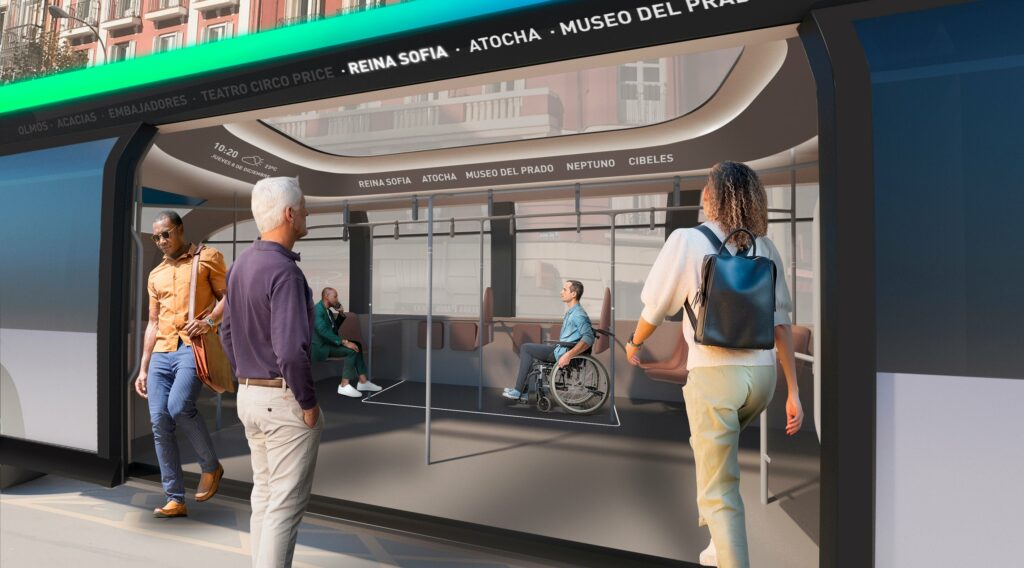 Prototipo del autobús "Horizon" diseñado para Madrid.